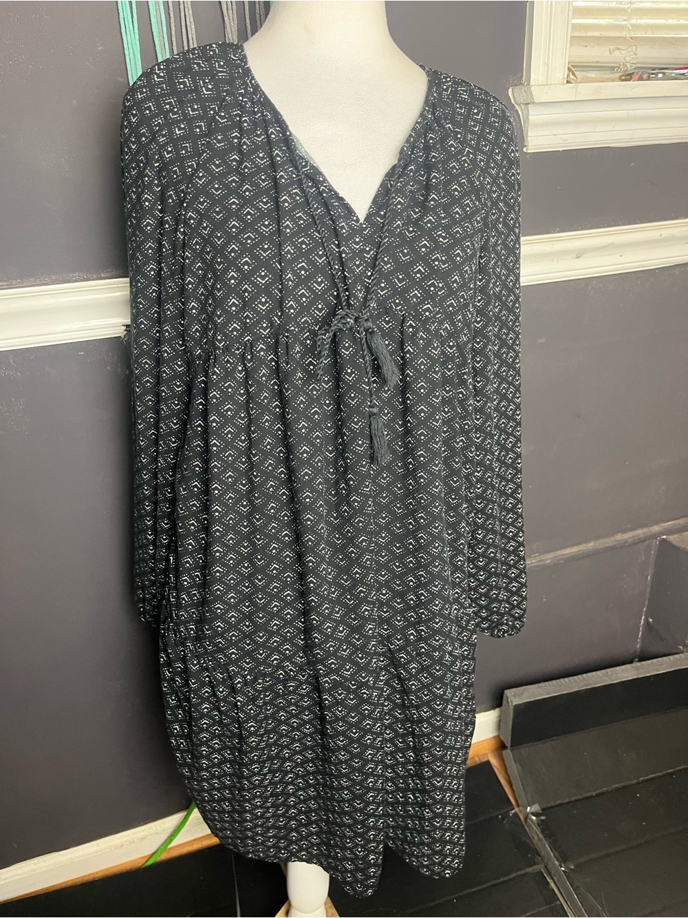 Sonoma Size Small Geometric Print Boho Dress